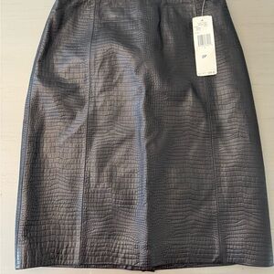 Ralph Lauren Leather Texture Skirt 2P
